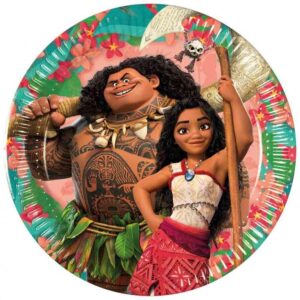 Moana Party Plates – Set of 8, 8-inch Disposable Plates