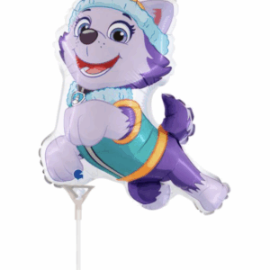 Paw Patrol foil balloon - Everest - 35 cm + stick