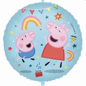 Large Foil Balloon George and Peppa Pig (Peppa Pig) - 46 cm + weight