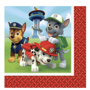 Paw Patrol party napkins - 20 pieces