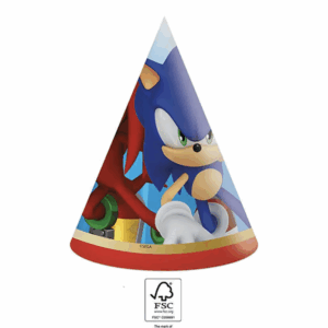 Pack of 6 paper party hats - 6pc