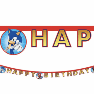 Banner Happy Birthday - Sonic