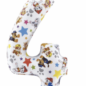 Balloon - Number 4 /foil/ - 66 cm Paw Patrol