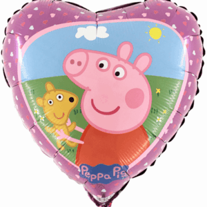 Heart Balloon with Peppa Pig (Peppa Pig) - 45 cm