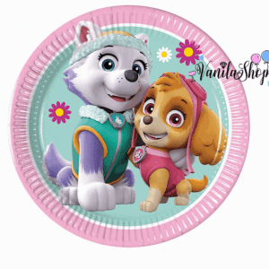 Party plates Paw Patrol - Paw Patrol - Skye & Everest - Skye - 8 pieces - 20 cm