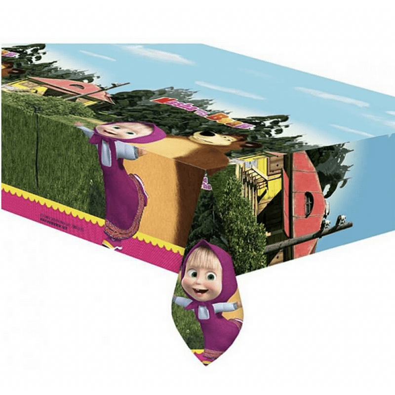 Party Tablecloth Masha and the Bear – 180 x 120 cm