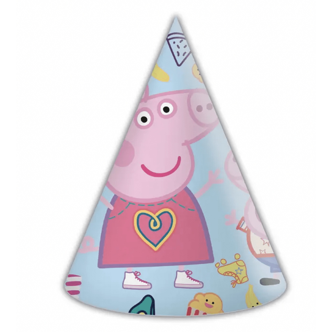 Парти шапки Пепа Пиг (Peppa Pig) - 6 броя