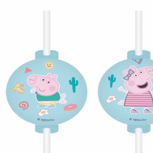 Party Straws Peppa Pig (Peppa Pig) - 4 pieces