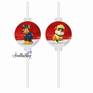 Paw Patrol Party Straws - 4 pieces