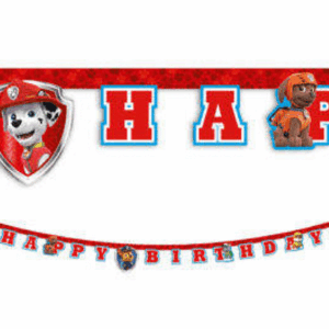 Paper Banner Happy Birthday Paw Patrol 200 cm